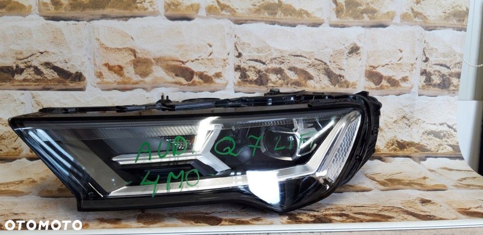 audi q7 lift 4m0 941 011c full led europa lewa idealna kompletna - 13