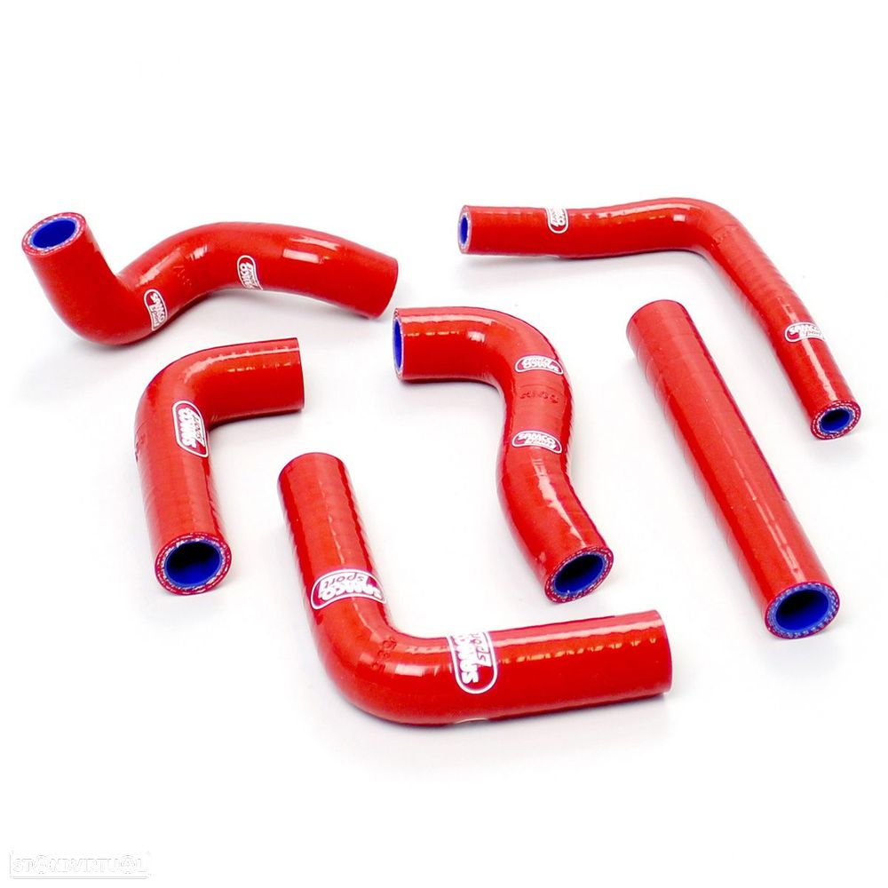 kit tubos radiador samco beta rr 250/300 vermelho - 1
