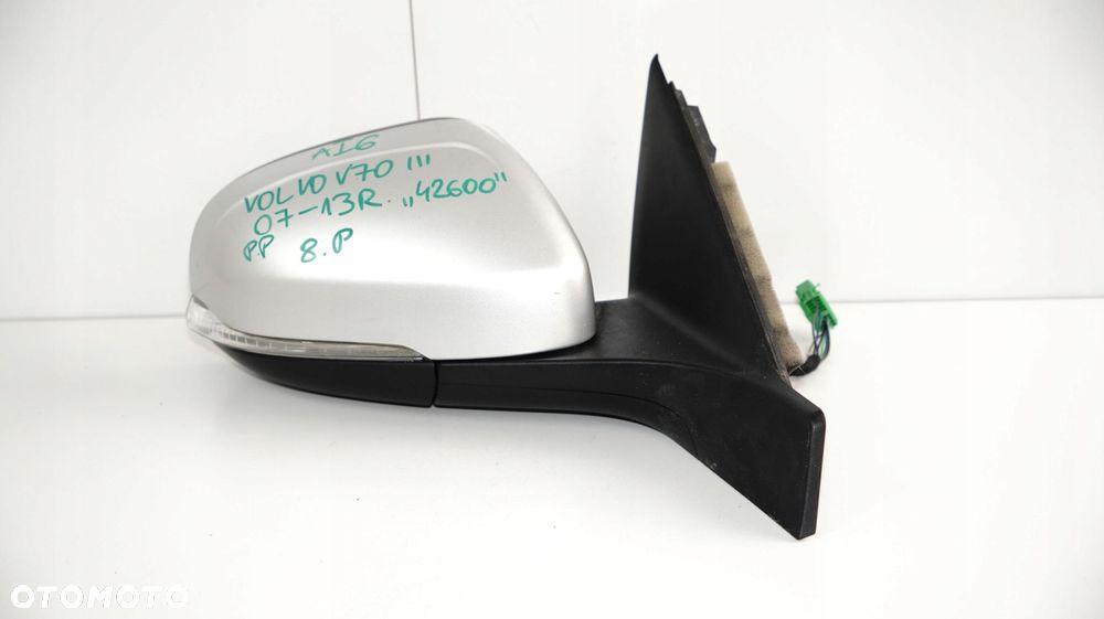 LUSTERKO PRAWE VOLVO V70 III 3 07-13R 8PIN 42600 - 8