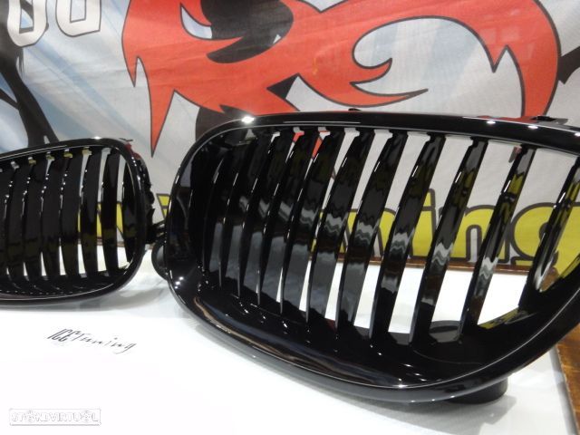 Grelha frontal BMW E60, E61 2003-2010 preto piano brilhante M-Performance Look - 7