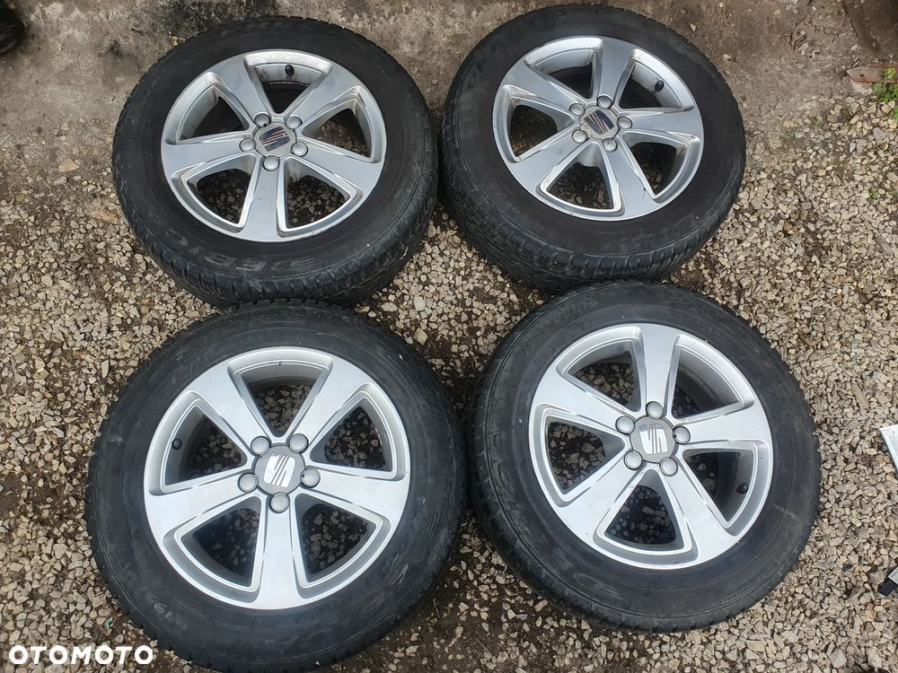 FELGI ALUMINIOWE SEAT IBIZA 5X100   X15 ET 43 X 6 J  6L0601025R   OPONY 195/60 R15   6.4 MM - 1