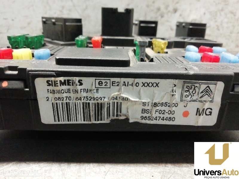 CAIXA RELÉS / FUSÍVEIS CITROEN C2 2007 -9652474480 - 1