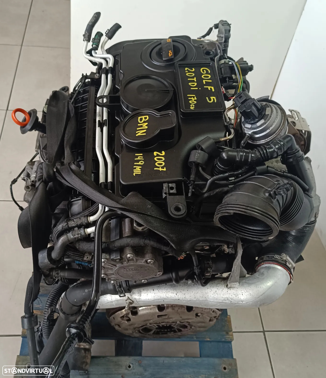 motor Golf V 2.0tdi 170cv BMN- seat leon FR - caixa velocidades 6v ref: JMA - 2