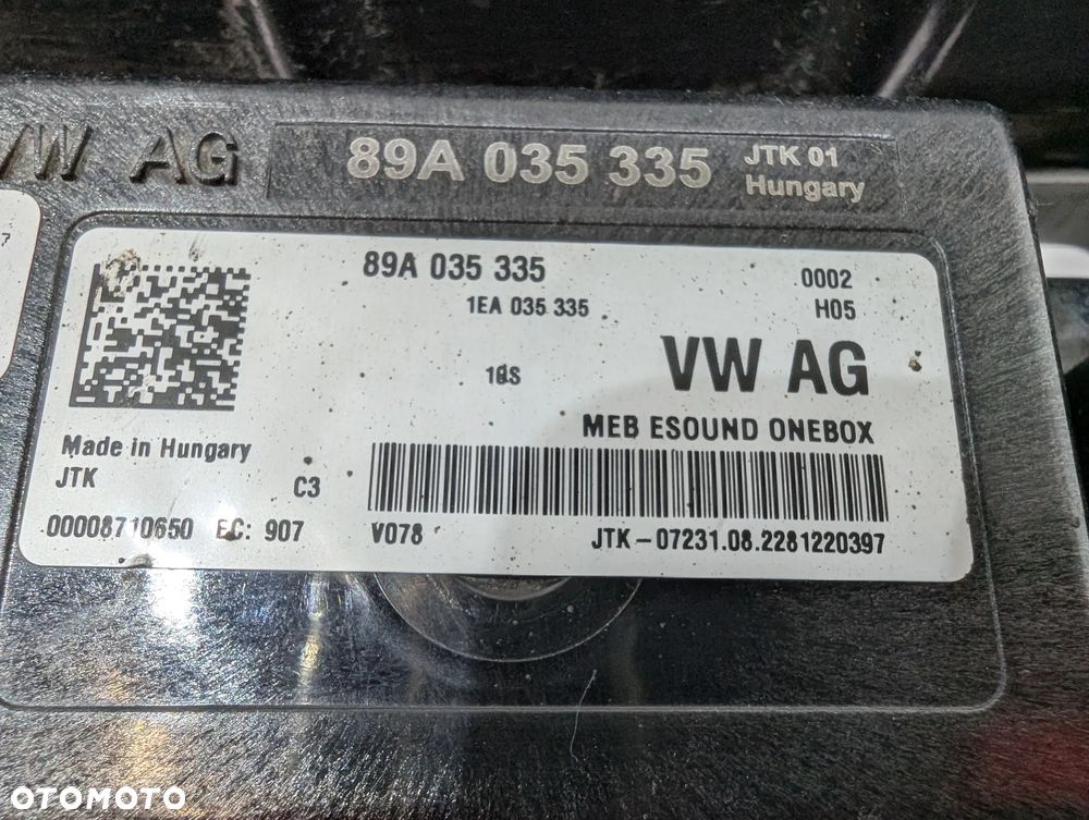 AUDI Q4 E-TRON GŁOŚNIK HAŁASU SILNIKA GENERATOR DŹWIĘKU 89A035335 - 6