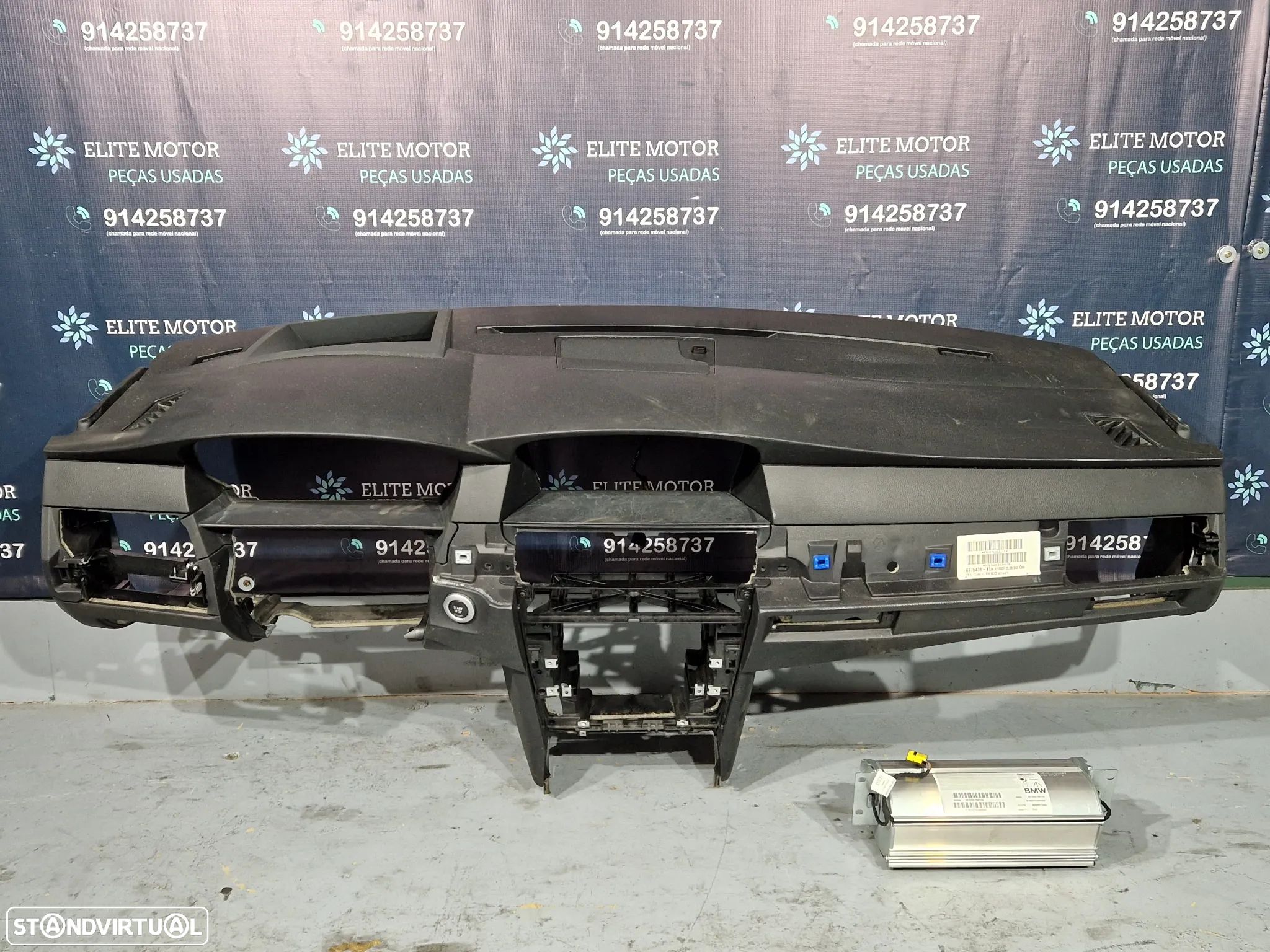 Tablier com airbag usado BMW SERIE 5 E60 E61 LCI CHAVE CARTÃO DISPLAY HEAD UP - 1