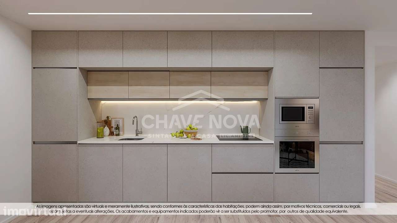 LA-Apartamento T2 Novo, Lugar de Garagem em Mafamude, El Corte Inglés - Grande imagem: 4/30