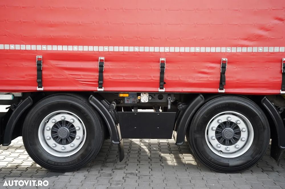 Volvo FH 460 / COMBINAȚIE TANDEM / 120 M3 / TRANSITION / I-SAVE / I-PARK COOL / DIRECȚIE CU RIDICARE AXLE / WIELTON / CORTINĂ ARMATĂ - 28