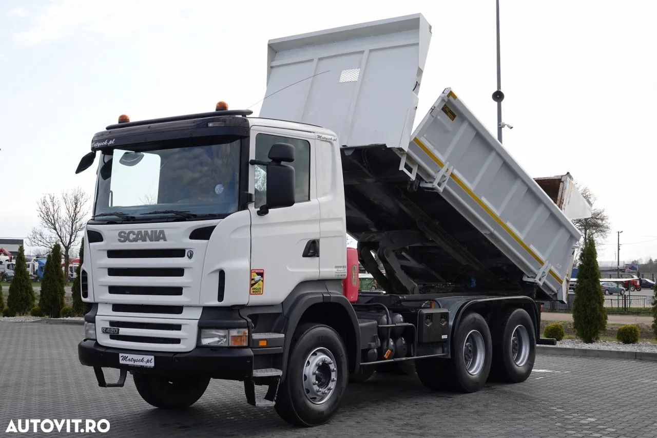 Scania R 420/ 6x4 / 2-SIDE TIPPER / HYDROBRATA / BORDMATIC / HYDROKLAPA / MANUAL / IMPORTAT - 1