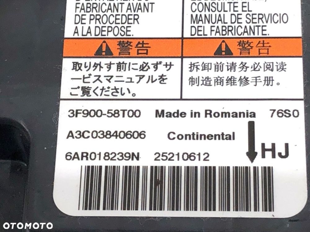 SENSOR AIRBAG  SUZUKI SX4 S-CROSS (JY) 2013 - 2022 1.4 Hybrid (Mild Hybrid) (AKK 414) 95 kW [129 KM] - 4