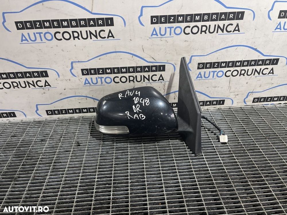 Oglinda dreapta Toyota Rav 4 III Facelift 2010 - 2012 4 Usi NEGRU (1048) Rabatabile - 1