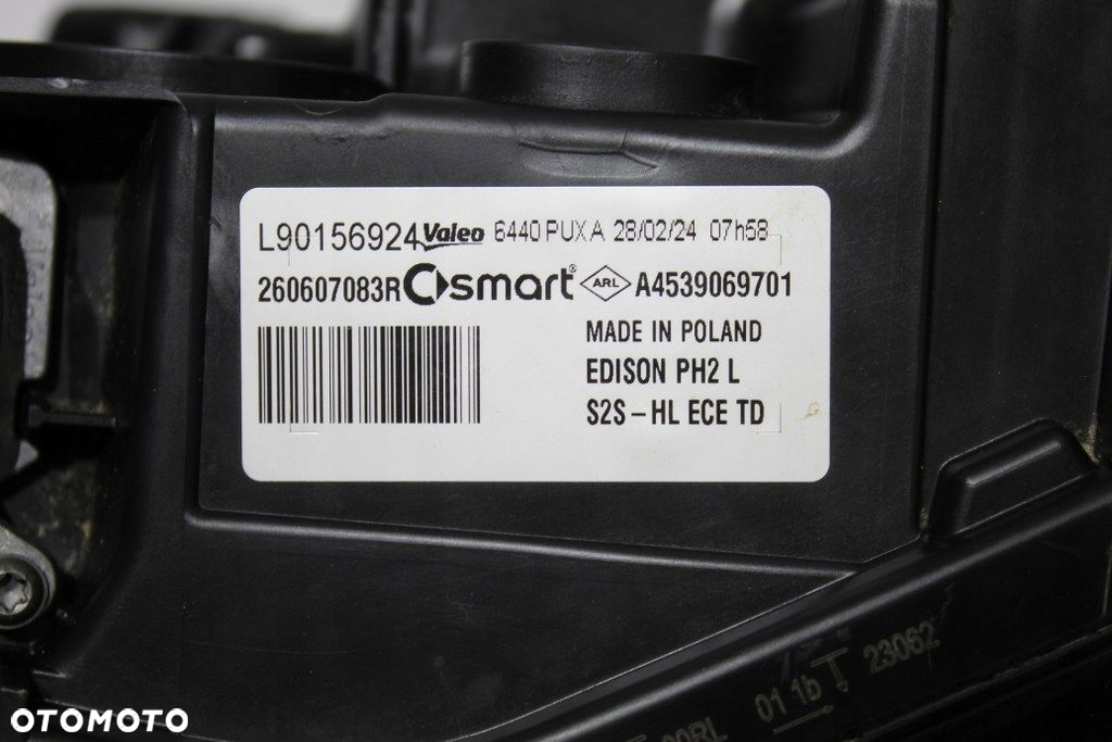 Smart A453 Fortwo Forfour Full Led Lampa Przód Przednia Lewa Ładna - 4