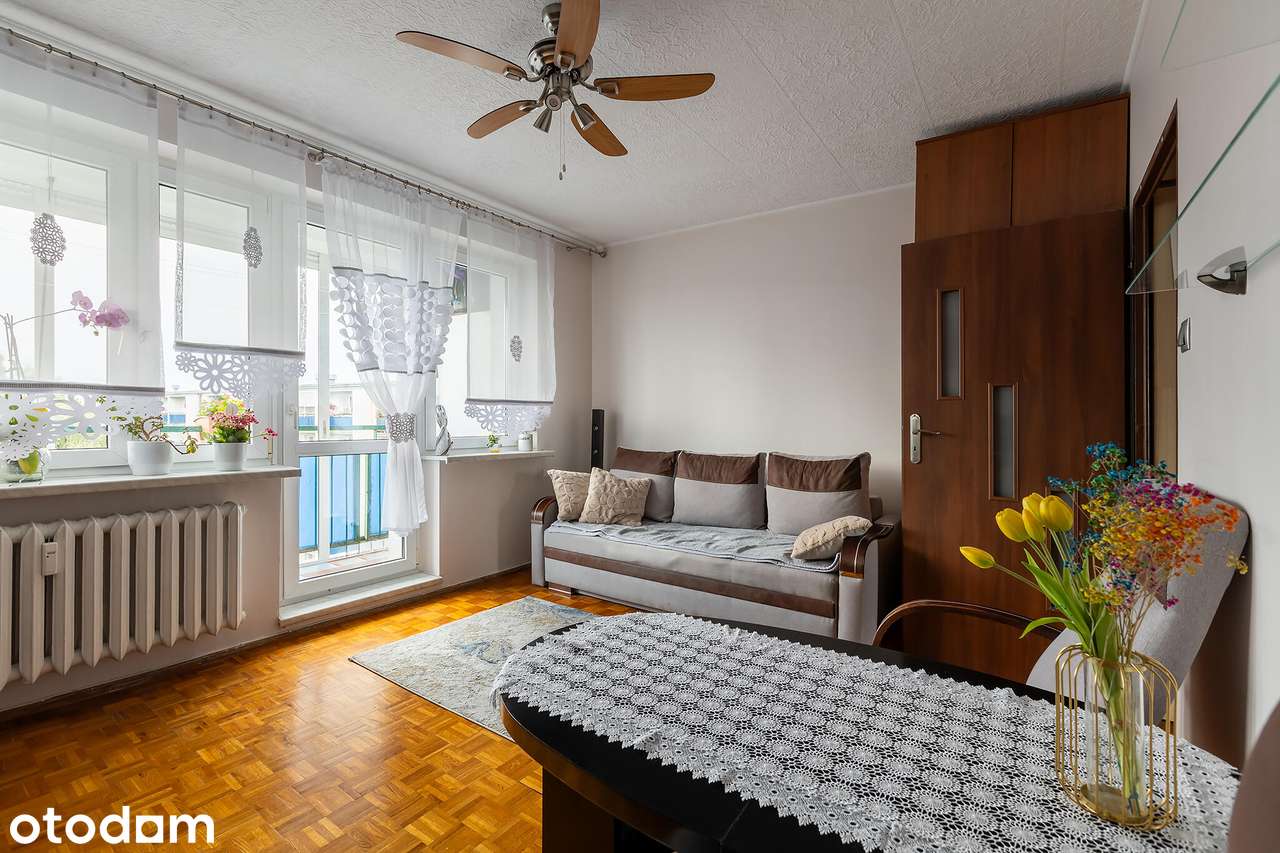 Ustawne dwa pokoje | balkon | łazienka po remoncie | piwnica