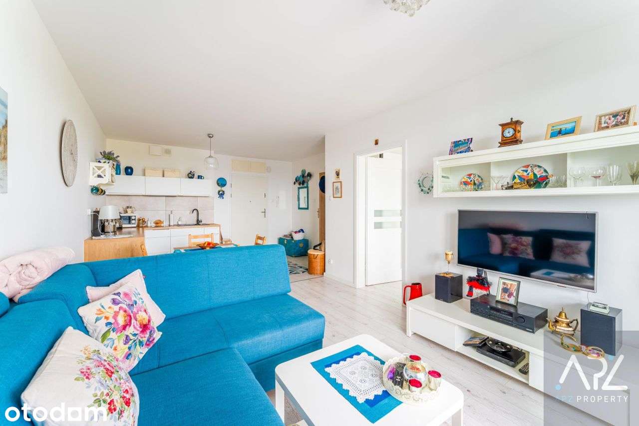 Dwupokojowy apartament 44,43m2 z widokiem na rzekę
