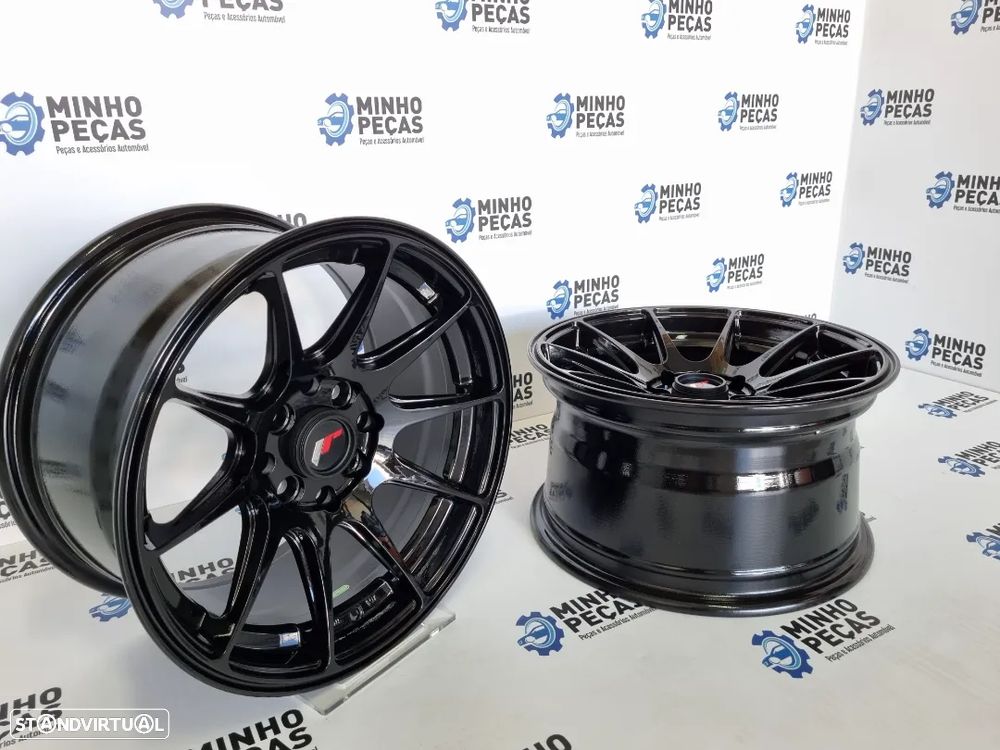 Jantes Japan Racing (JR11) em 15 Preto Brilho - 6