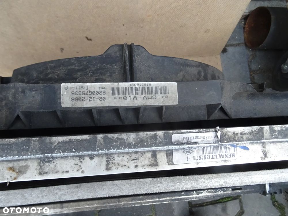 RENAULT ESPACE IV 2,0 DCI CHLODNICA WODY KLIMATYZACJI  INTERCOLLER WENTYLATOR KOMPLET CZESCI ROZNE - 3