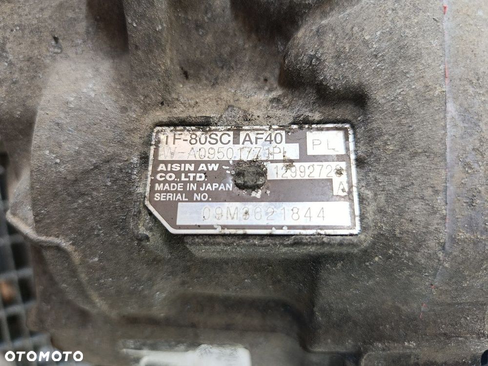 SKRZYNIA BIEGÓW AUTOMAT OPEL SIGNUM AF40   TF-80SC 1.9 CDTI - 6