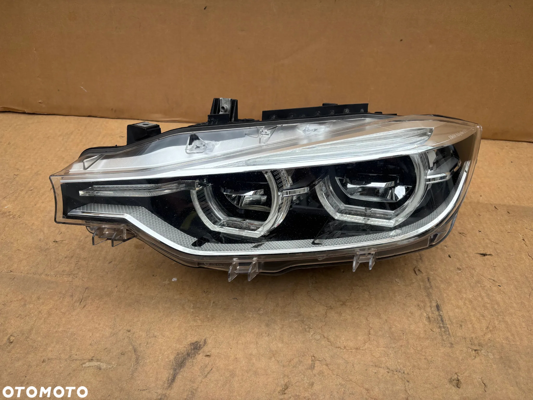 Oryginalna Lampa Przednia Lewa BMW 3 F30 F31 LCI Lift Full Led Adaptive Skrętna Cała Ładna Europejska 8738717 - 9