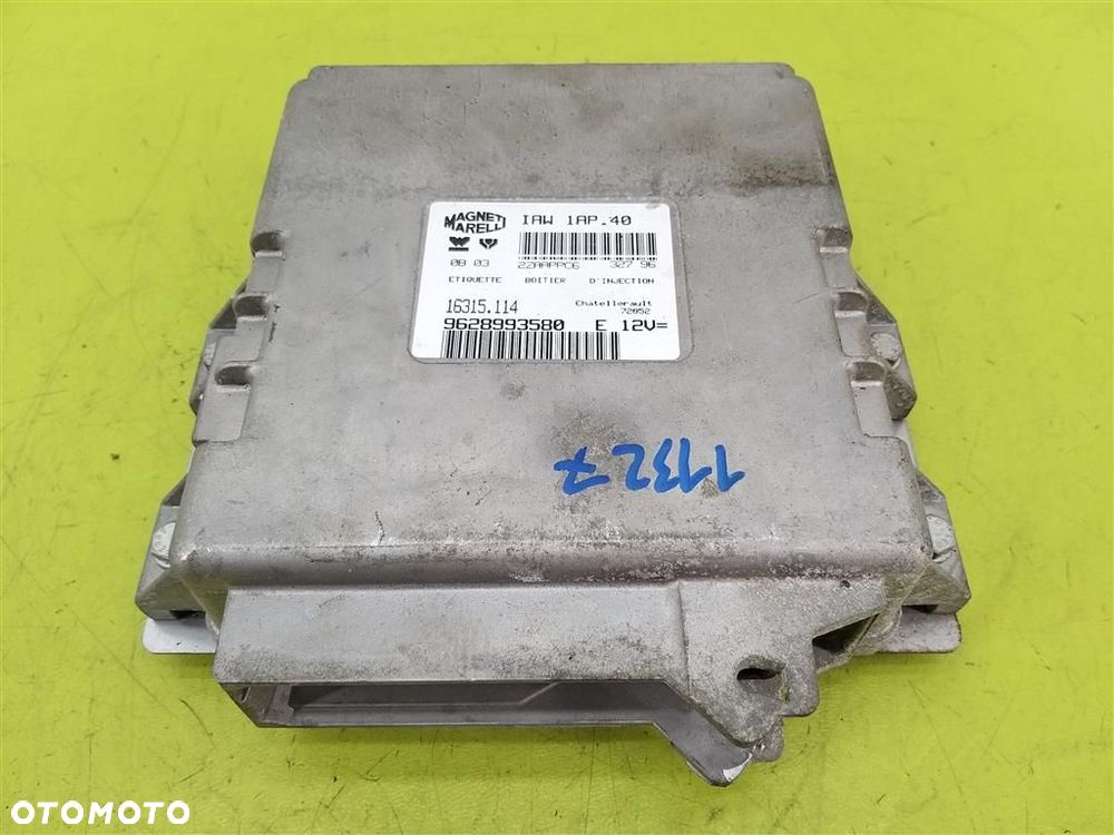 Komputer sterownik silnika Citroen Berlingo I 1996-2010 1,4 B 9628993580 - 5