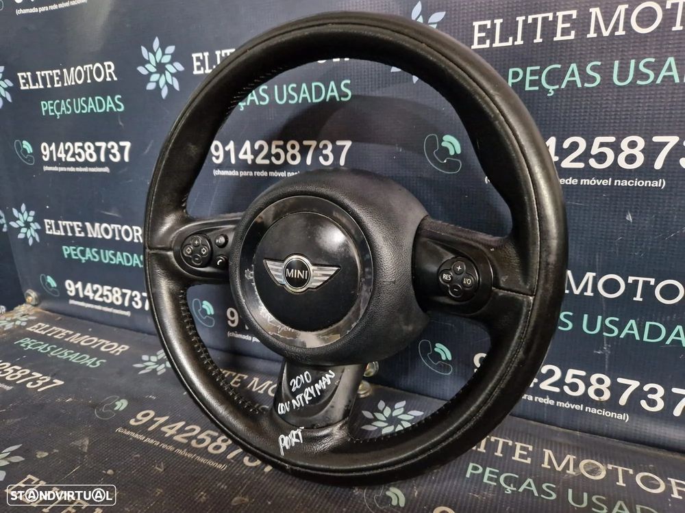 Volante usado pele com airbag MINI COOPER COUNTRYMAN R60 R56 R55 R57 - 2