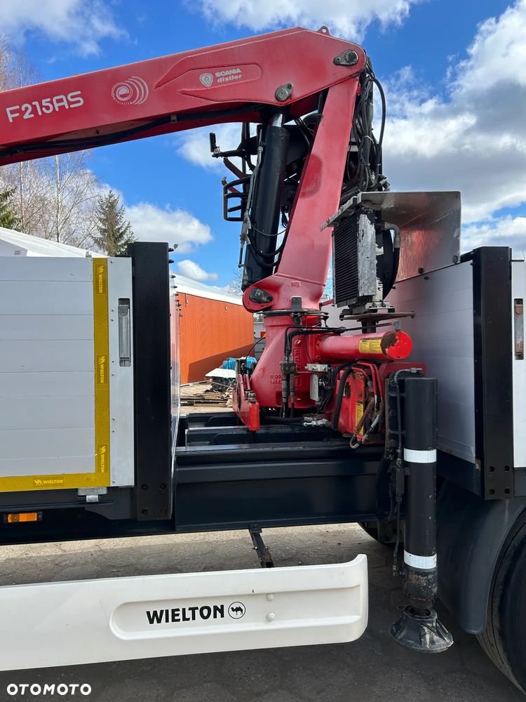 Wielton BURTOWA + HDS DŹWIG FASSI F215AS / BURTA 80 CM WYSOKIE / OŚ PODNOSZONA / OSIE SAF / PODPORY HYDRAULICZNE / IDEALNA DO BUDOWLANKI !! - 10