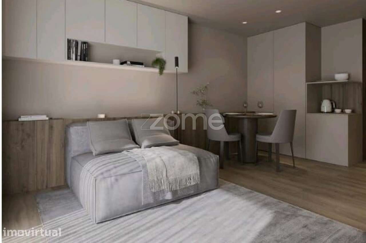 Apartamento T0 para arrendamento, com piscina e ginásio - Grande imagem: 4/6