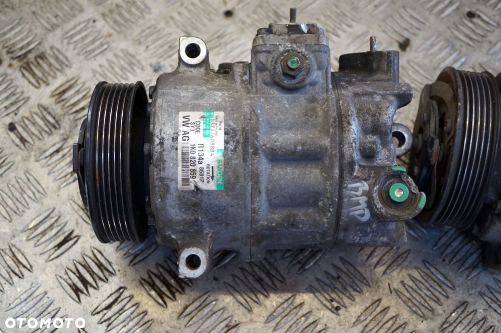 KOMPRESOR KLIMATYZACJI SPRĘŻARKA GOLF V 1K0820859F USZKODZONY CZUJNIK VOLKSWAGEN 2003-2009 - 2