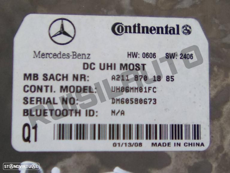 Módulo Bluetooth A21187_01885 Mercedes A W169 [2004_2012] A 180 - 2