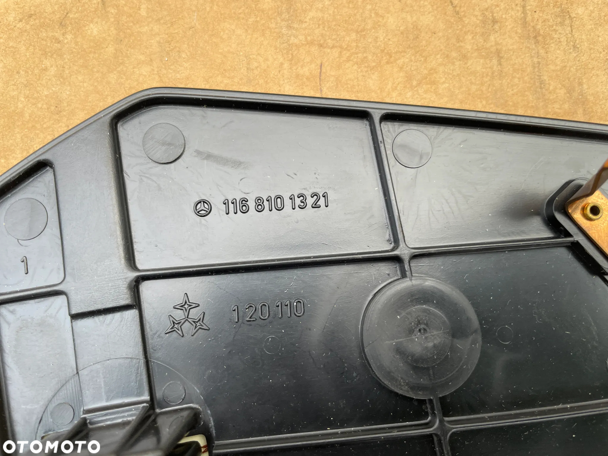 MERCEDES W116 NOWY ORYGINALNY LEWY WKŁAD LUSTERKA SZKŁO 1168101321 A1168101321 NOWE ORYGINALNE - 4
