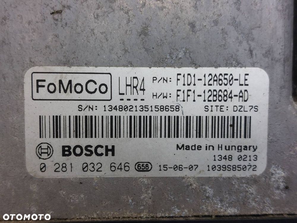 KOMPUTER STEROWNIK SILNIKA FORD C-MAX MK2 LIFT 1.5 TDCI F1D1-12A650-LE - 2