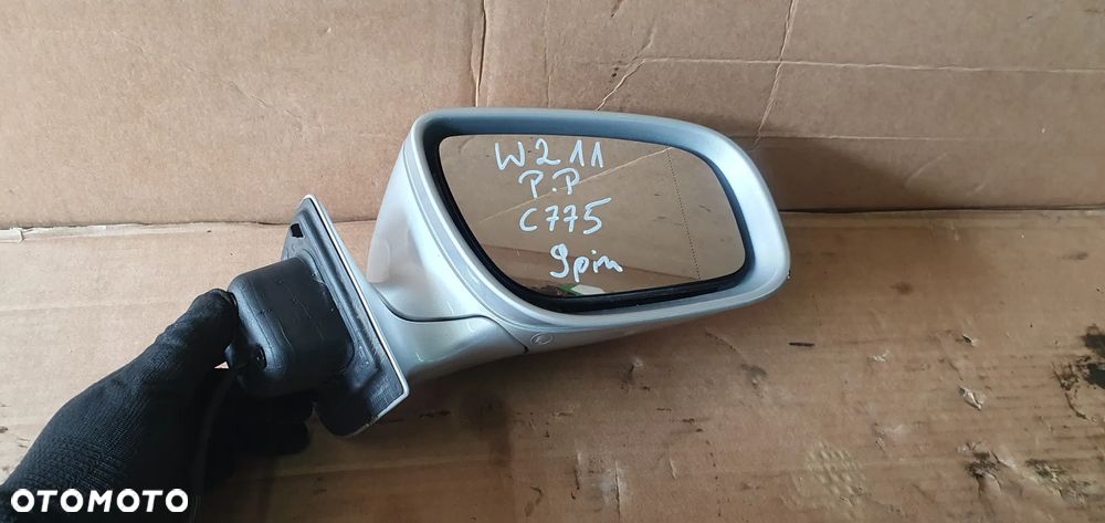 Lusterko zewnętrzne prawe 9 PIN Mercedes E-Klasa W211 Lift EU C775 - 8