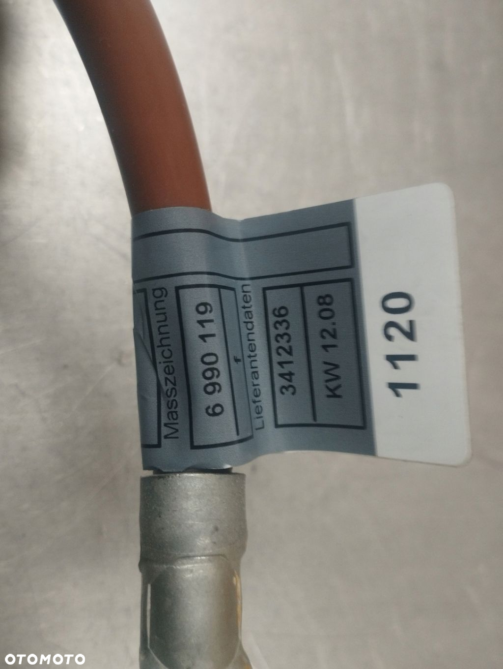 BMW X3 E83 KLEMA KABEL MINUSOWY MINUS 3412336 6990119 - 6