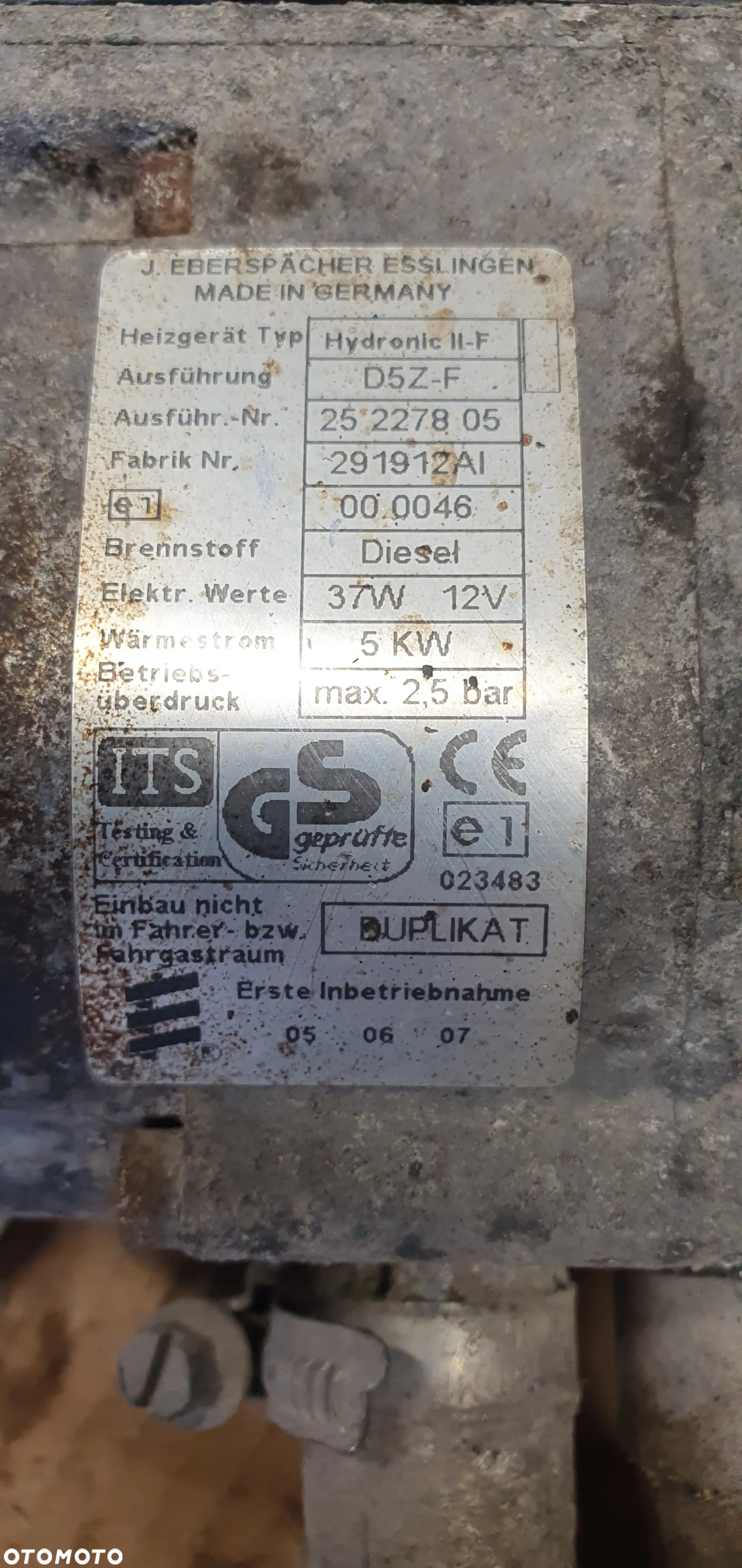 Webasto ogrzewanie postojowe Ford Galaxy MK1 Lift 7M3815071B - 8