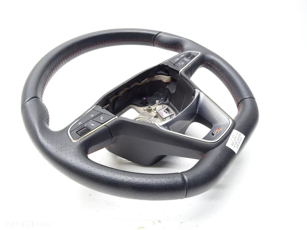 KIEROWNICA SKÓRA MULTI MULTIFUNKCJA ŚCIĘTA 5F0419091M SEAT LEON III FR - 4