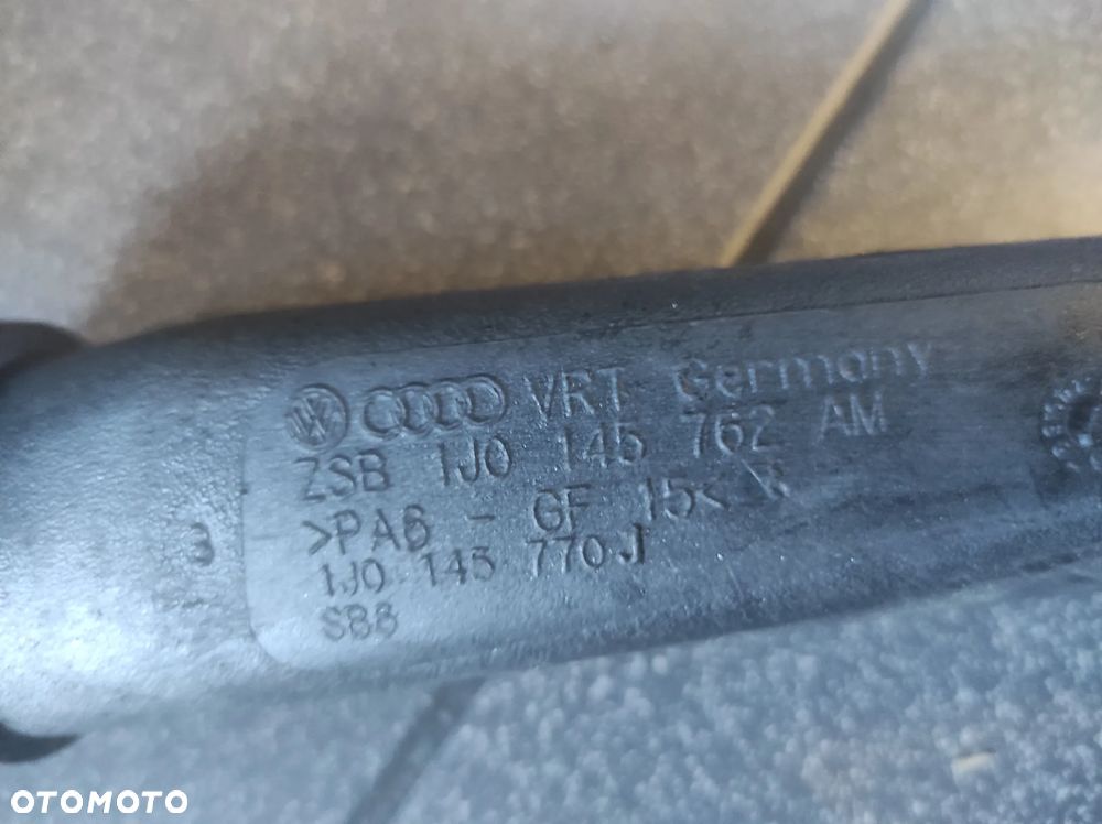 1.9 TDI 90 AGR 110 ALH ASV 1J0145762AM RURA PRZEWÓD OD PRZEPUSTNICY DO INTERCOOLERA SPRAWNE GWARANCJA VW GOLF 4 AUDI A3 8L SEAT LEON 1 TOLEDO 2 SKODA OCTAVIA 1 WYSYŁKA !!! - 4
