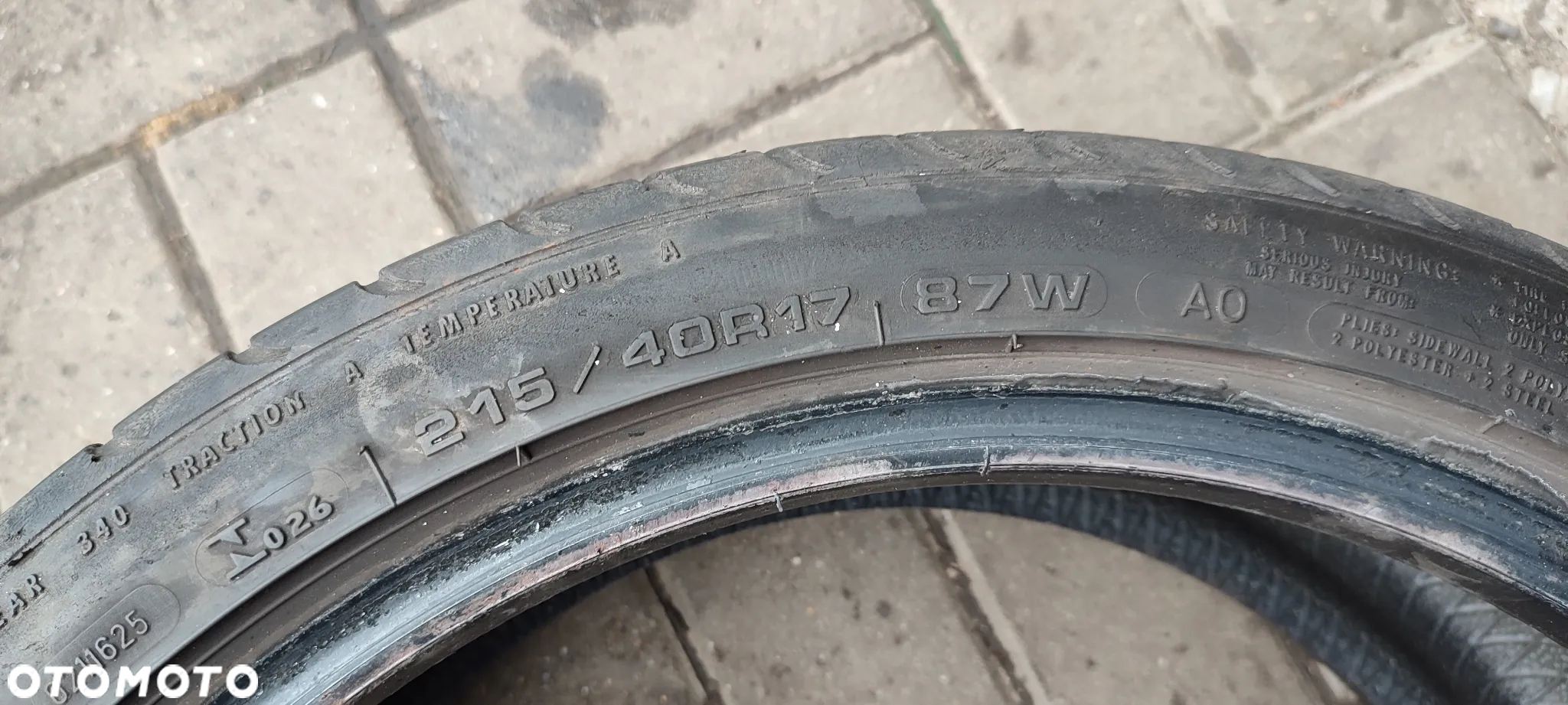 OPONY LETNIE 215/40R17 87W GOODYEAR EFFICIENT GRIP (4011) LATO 5mm 2 SZTUKI PARA - 5
