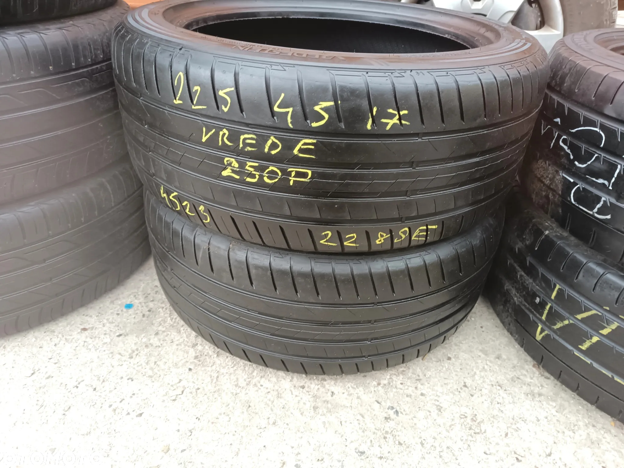 225/45R17 Opony Letnie Lato DUNLOP CONTINENTAL FALKEN HANKOOK Legnica ALU-RAD 4,5-6mm - 12