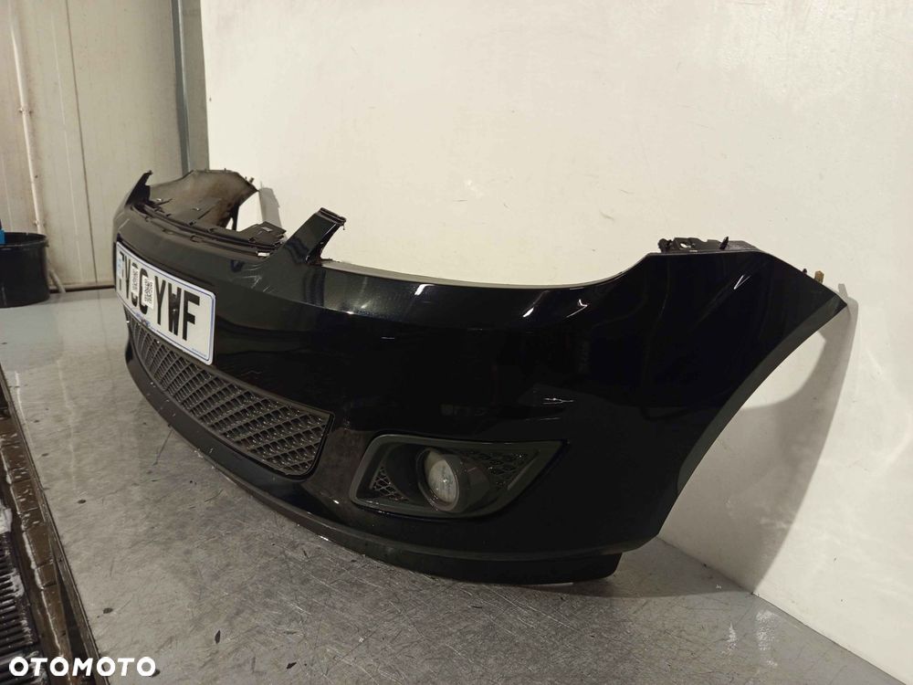 + ZDERZAK PRZÓD PRZEDNI FORD FIESTA MK.6 6 VI D2 CZARNY LIFT FL HALOGENY - 2