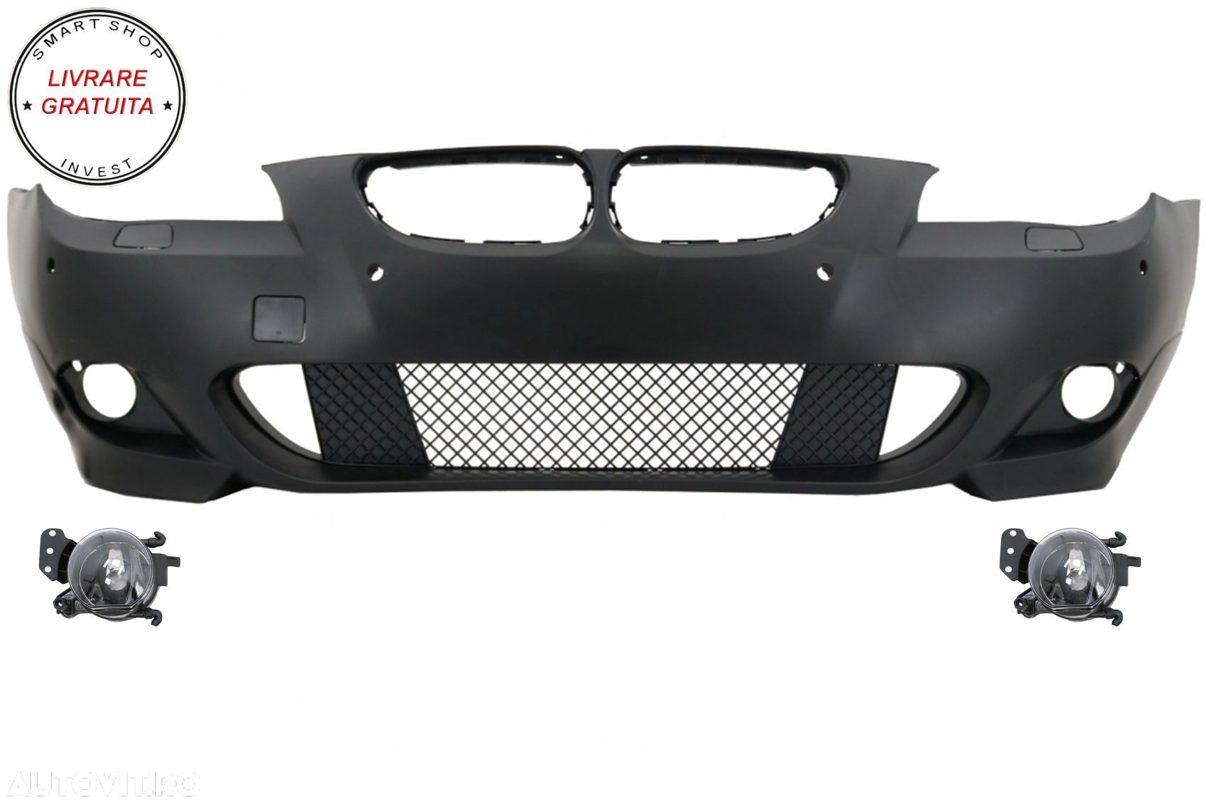 Bara Fata cu Proiectoare Ceata BMW Seria 5 E60 E61 (2003-2007) M-Technik Design- livrare gratuita - 1