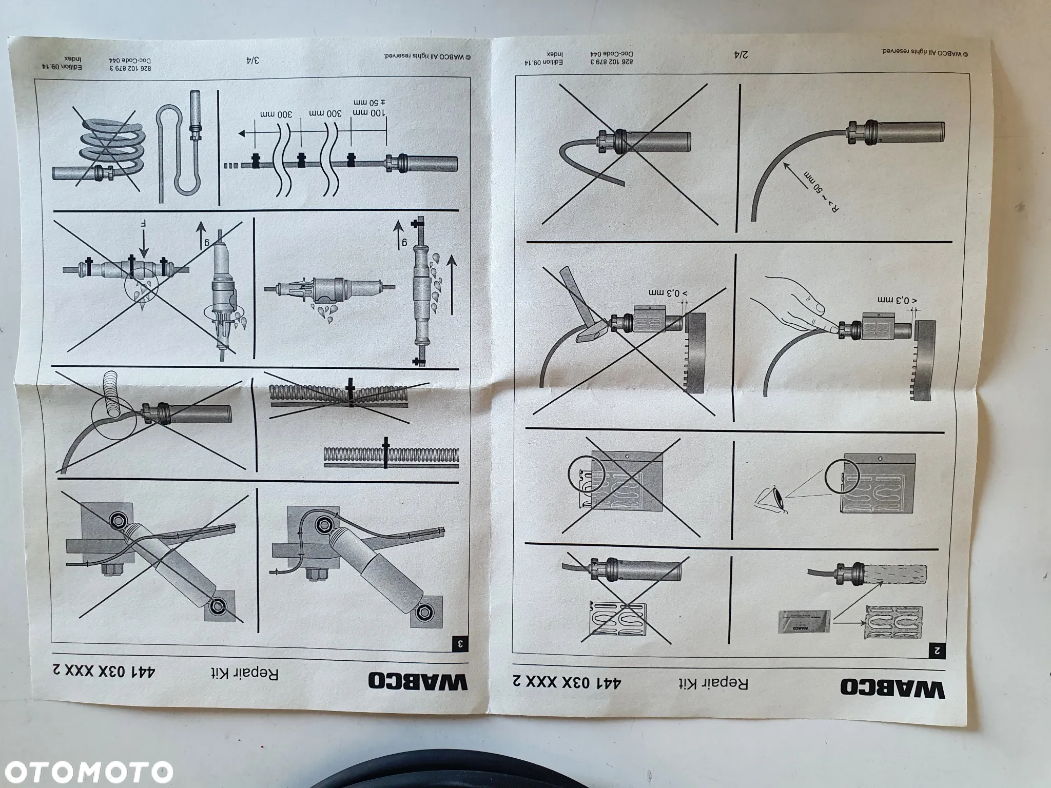 Czujnik kątowy ABS Iveco Stralis Wabco 4410359242 - 4