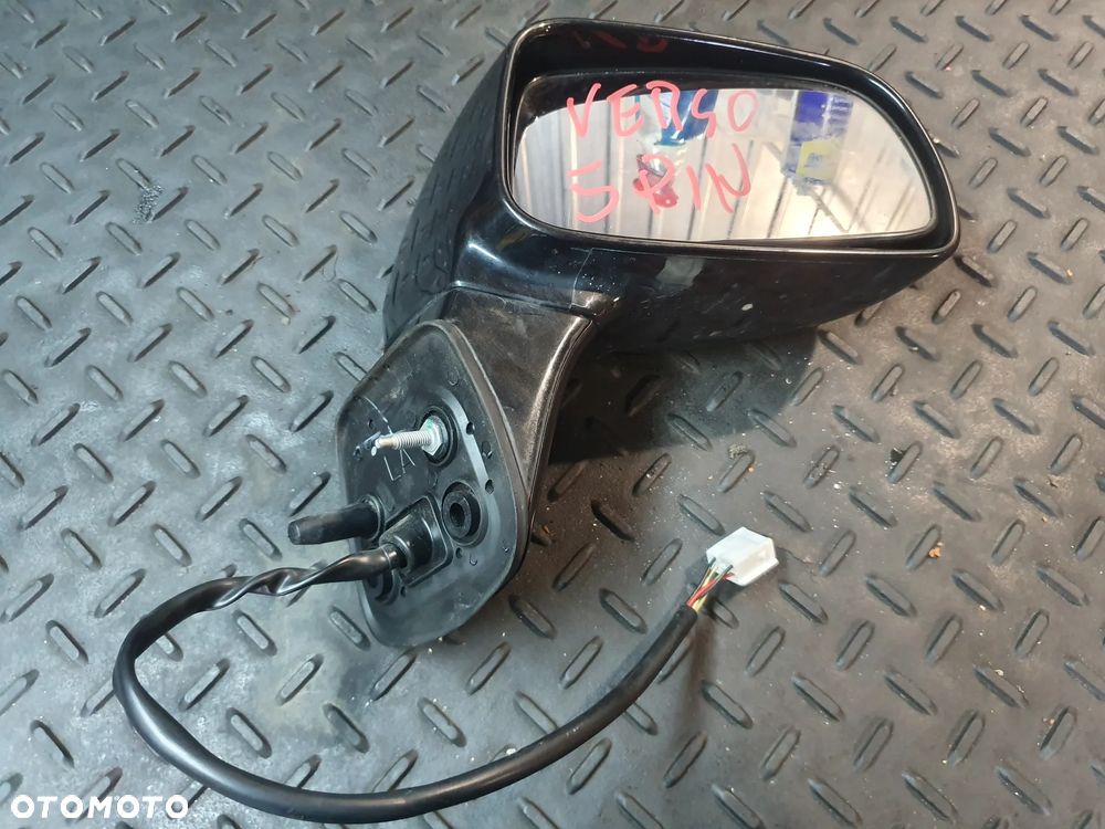 Lusterko PRAWE  TOYOTA Corolla Verso II EU 5 PIN CZARNY LAKIER - 2