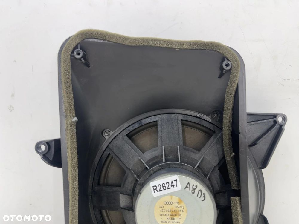 Głośnik Audi A8 D3 02-10r. subwoofer półki tylnej bagażnika 4e0035412 - 8