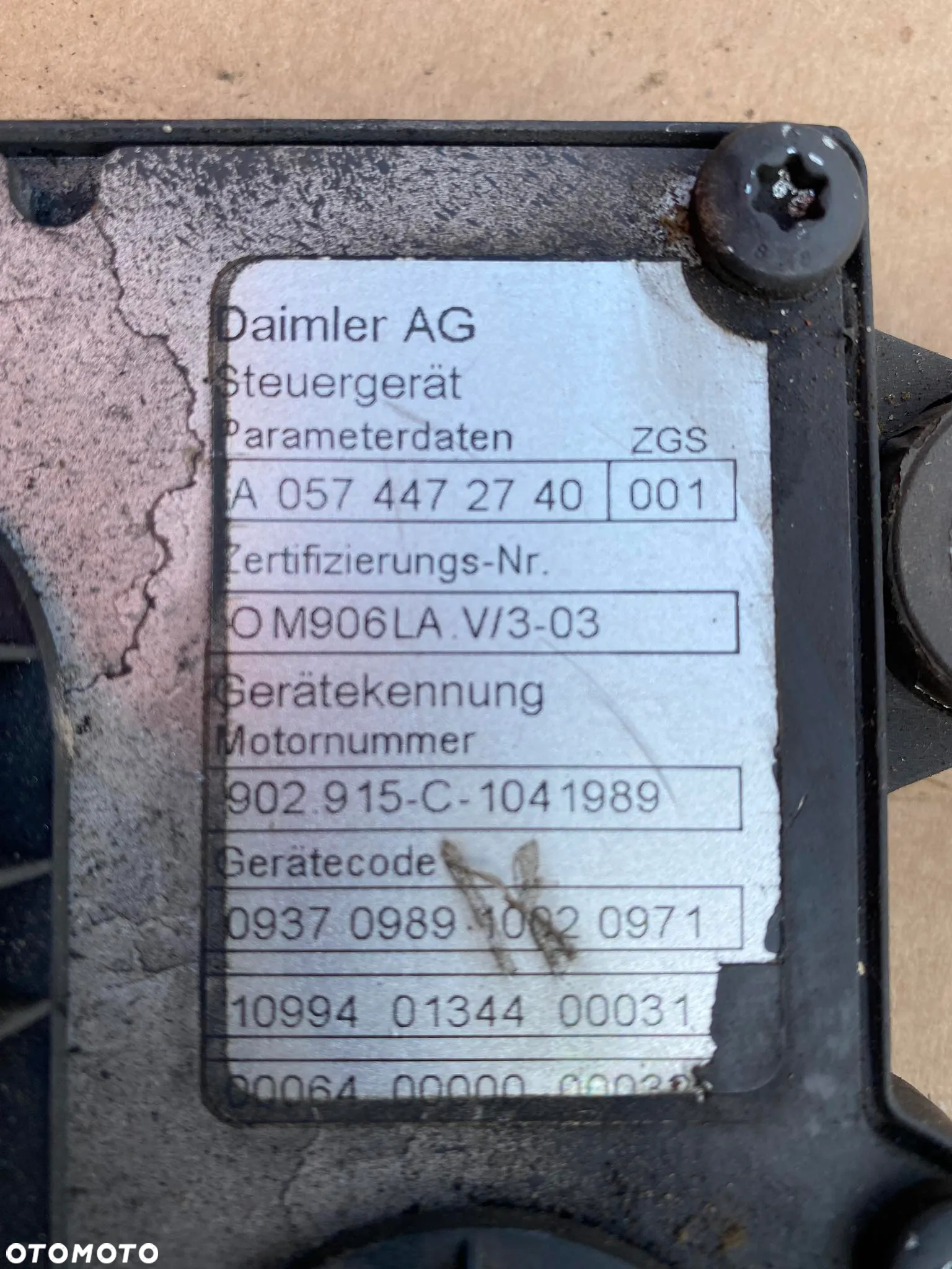 MERCEDES AXOR,ATEGO,ECONIC,SETRA -komputer,sterownik silnika- OM906,OM926 - 7