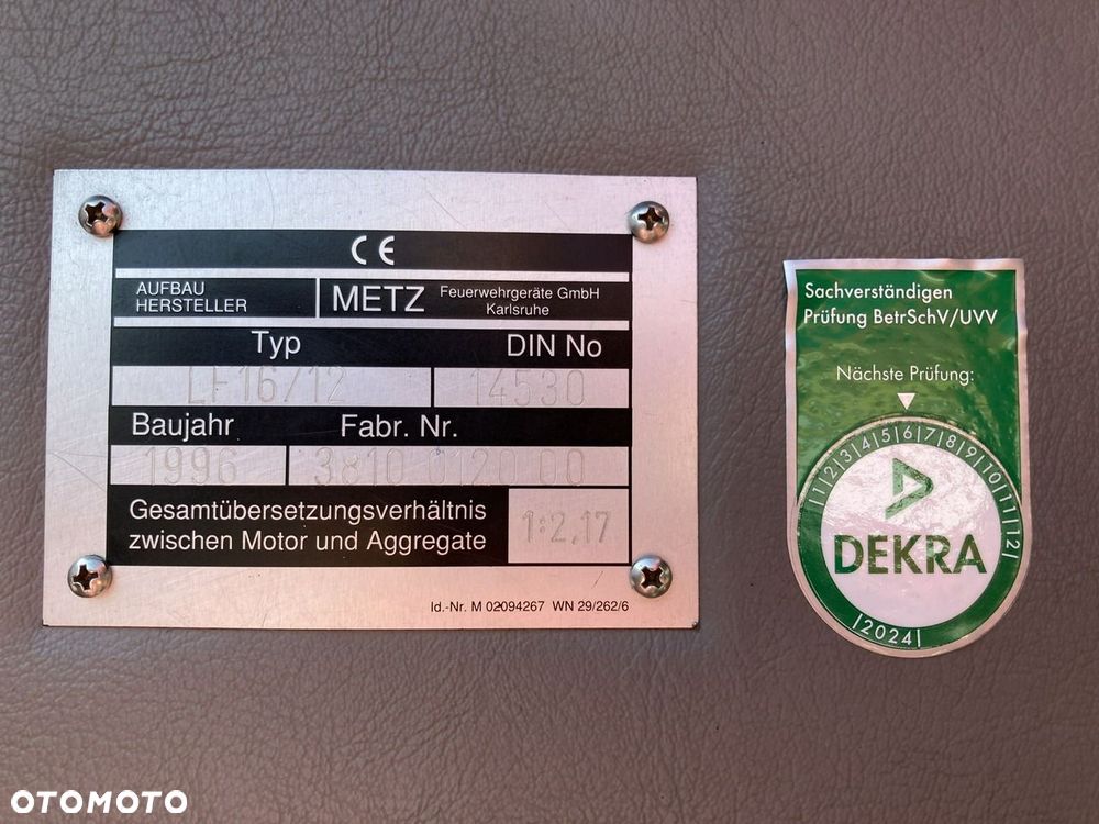 Mercedes-Benz Mercedes 1224 Straż Pożarna Gażnicza 4X4 Metz - 35