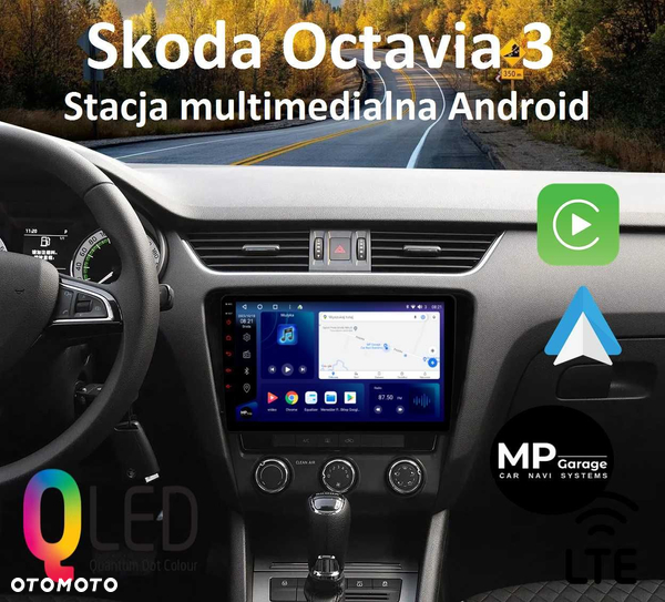 Radio Skoda Octavia 3 4G LTE CarPlay/AndroidAuto DSP 10.1" Qled !