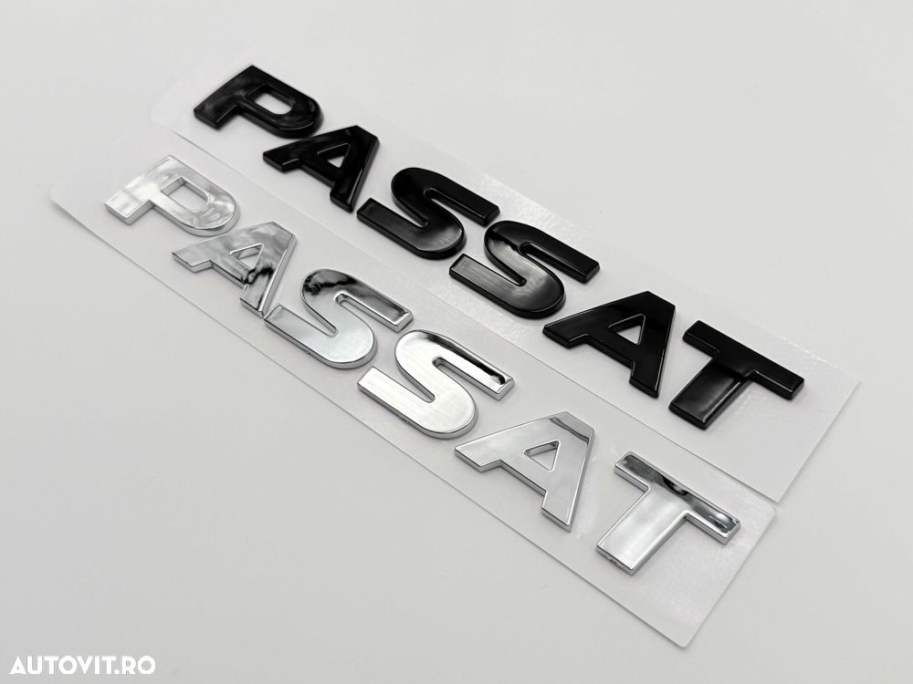 Emblema Compatibila VW Passat negru - 5