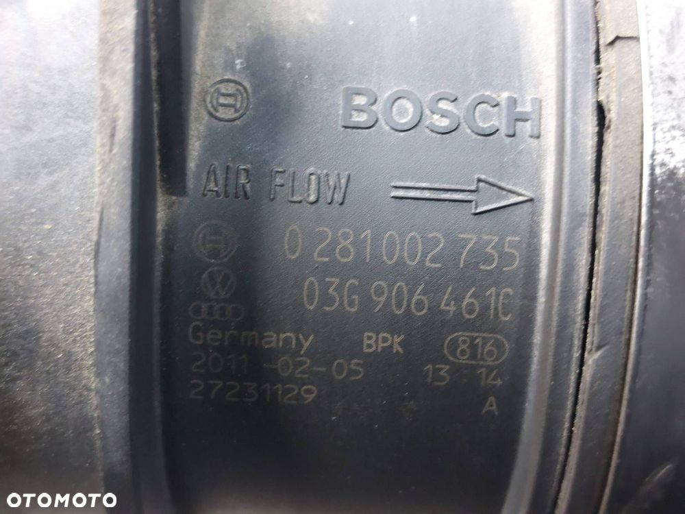 PRZEPŁYWOMIERZ + DOLOT PRZEWÓD RURA EXEO I 2.0 TDI 03G906461C 8E0129615Q - 2