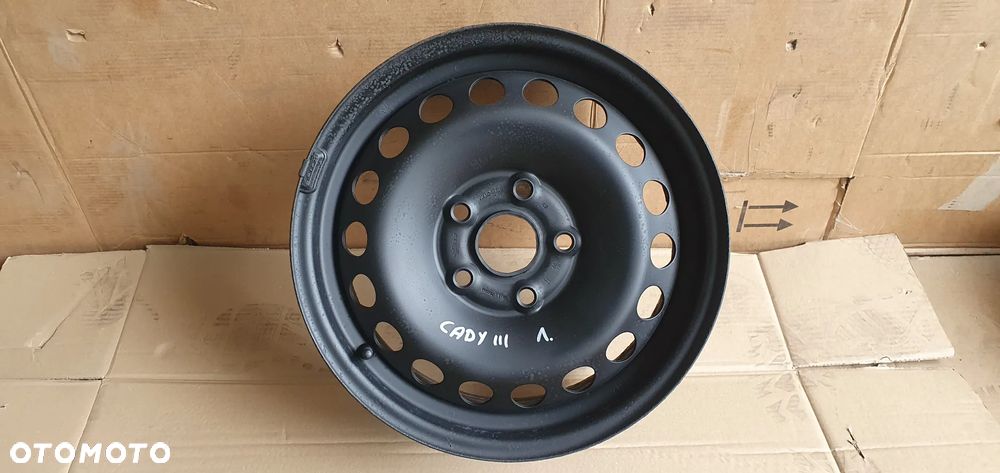 Felgi stalowe koła VW 5x112 6J ET47 16" R16 VW Caddy III 1K0601027C - 4