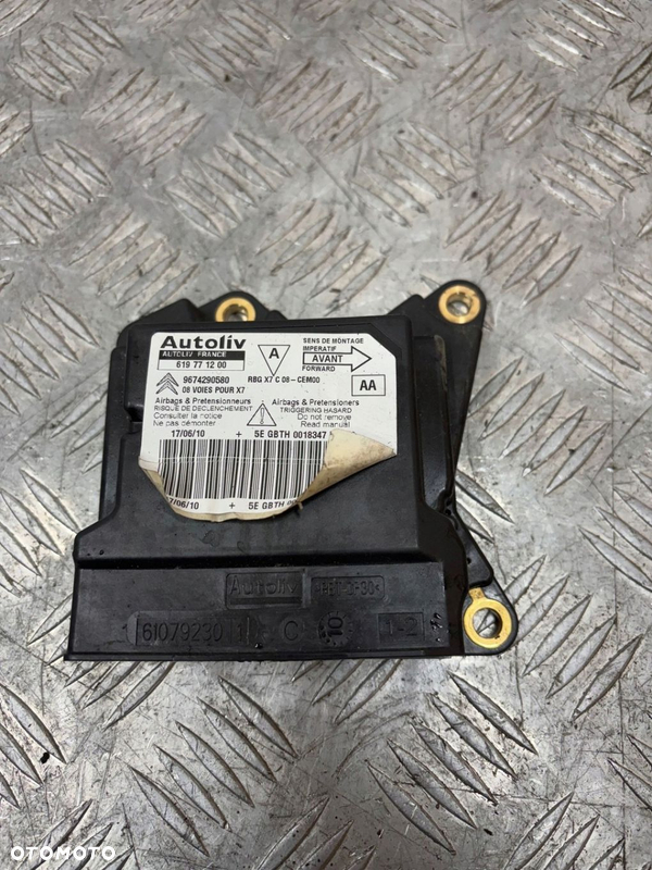 STEROWNIK SENSOR AIRBAG CITROEN C5 III 9674290580