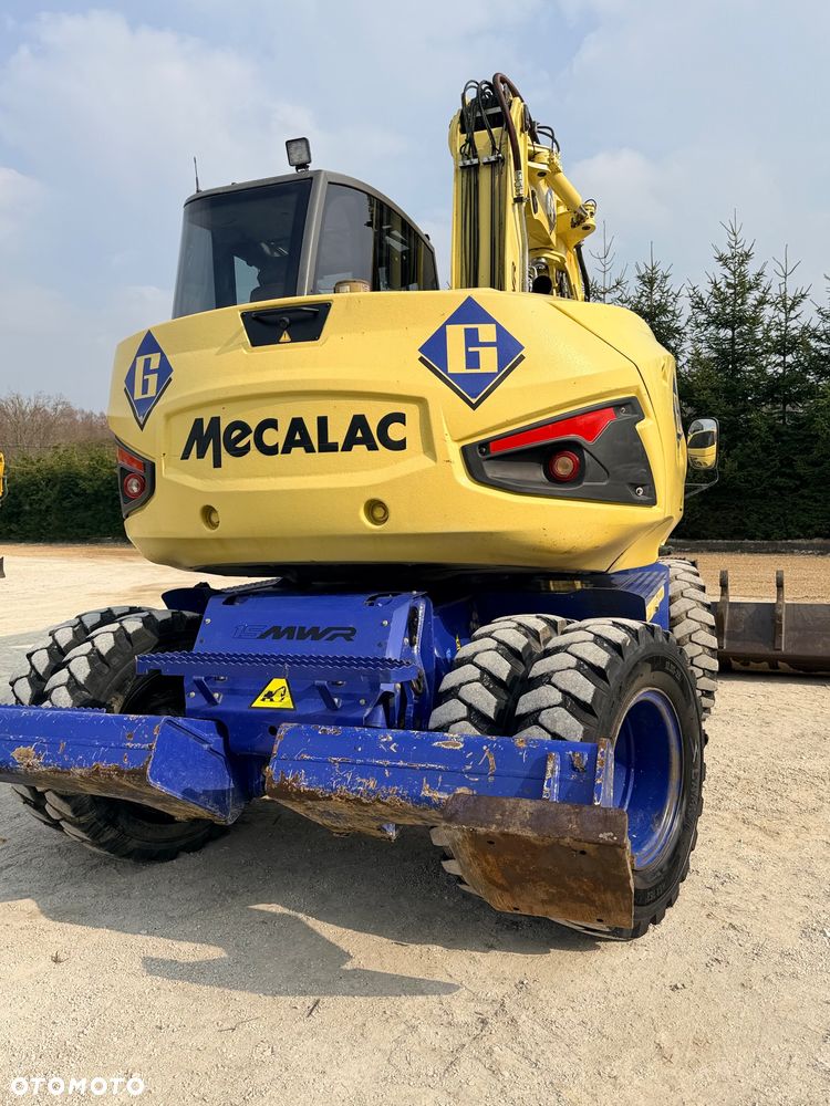 Mecalac Koparka 14 ton MECALAC 15 MWR koparko-ładowarka 3 łyżki widły 1 wł Centr.smarowanie Opony na BLIŹNIAKU 80%Camso ładowarka 714 12MTX 4x4 skrętne KLIMA kabina Premium silnik 146KM volvo EW140B DEUTZ szybka 35km/h - 9
