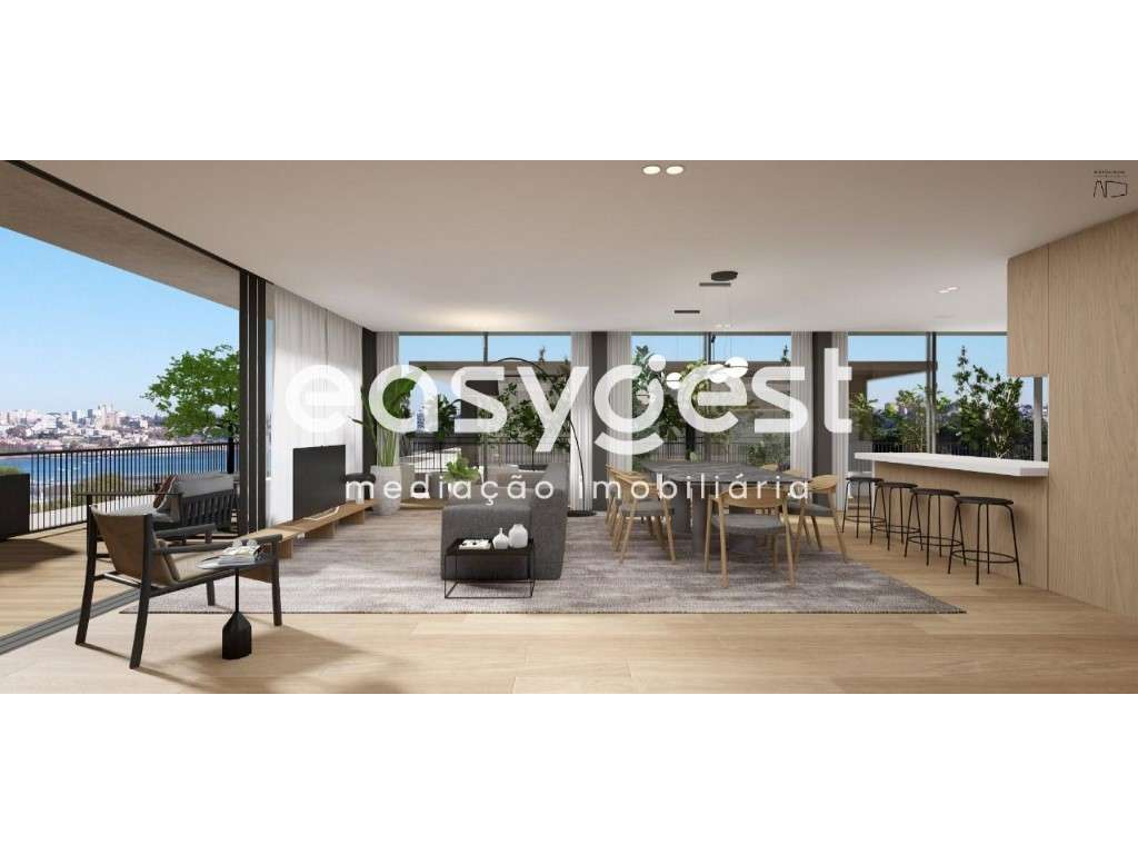 Apartamento T3- com varanda para o Rio Douro e a cidade do Porto - Grande imagem: 3/40